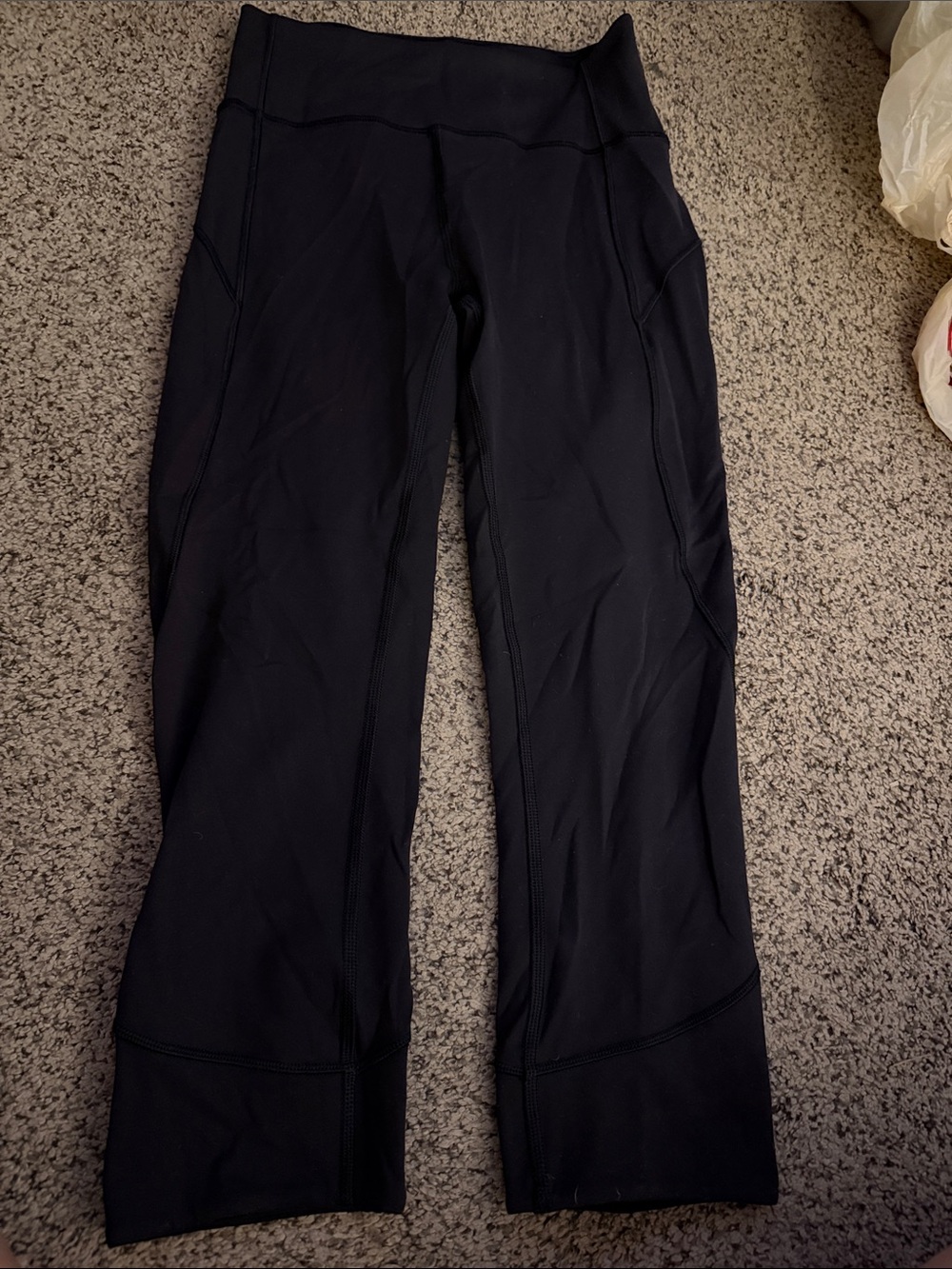 Lululemon High-Waist Black Active Crop Leggings for Women